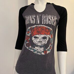 3/4 Length Sleeve Guns & Roses Shirt